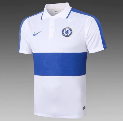 Cheap 2020-21 Chelsea White Blue Polo Shirt | Polo Shirt & Kits ...